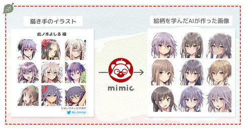 AI image generating service mimic explains its service