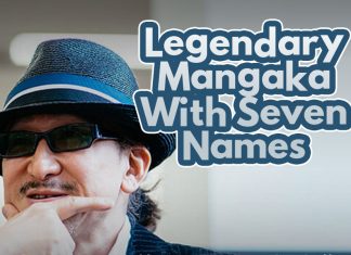 Kibayashi Shin: Legendary Mangaka With Seven Names A cover of the blog article featuring Kibayashi Shin with the text, "Legendary Mangaka With Seven Names"