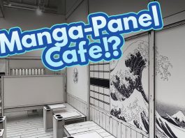 Cover for the blog article with the text "Manga-Panel Cafe!?"