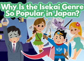 Why Is the Isekai Genre So Popular in Japan? A blog cover for the article, "Why Is the Isekai Genre So Popular in Japan?" featuring a typical depiction of isekai fiction.