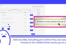 New Website Function: Wishlist Notification