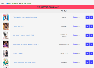 New Website Function: Wishlist Filter
